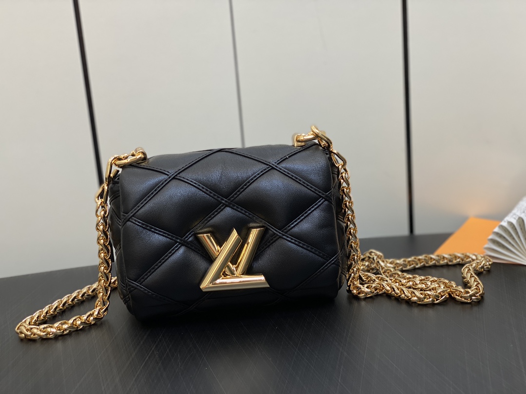 Louis Vuitton 23 new products matching mini version Lv official on sale M82752 black M23526 full leather chain bag series PICO GO-14 handbag shee