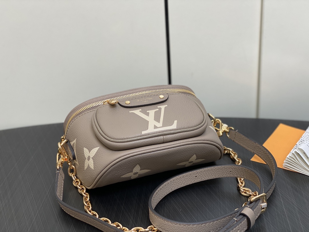 顶级原单M82208浅咖色全皮链条包系列M46917黑色m83275白色m82347粉色本款MiniBu