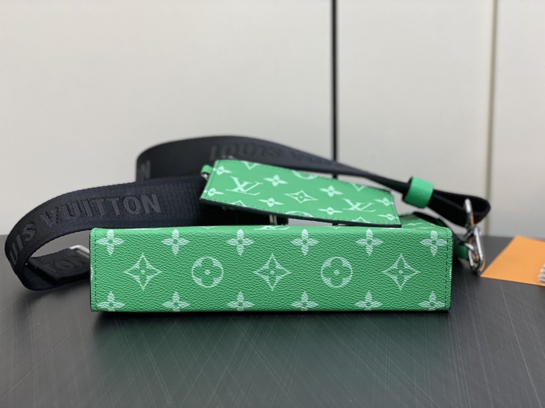顶级原单M83099绿色男包两件套系列三件套GastonWearableWallet手袋脱胎于Poche