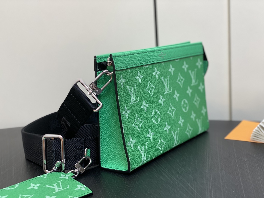 顶级原单M83099绿色男包两件套系列三件套GastonWearableWallet手袋脱胎于Poche