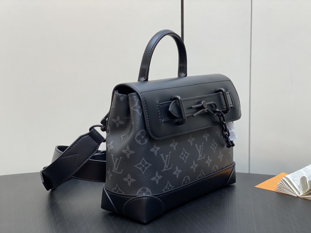 Louis Vuitton Steamer XS Black Monogram Eclipse Canvas Crossbody Bag 3 i1709789167 1733 0