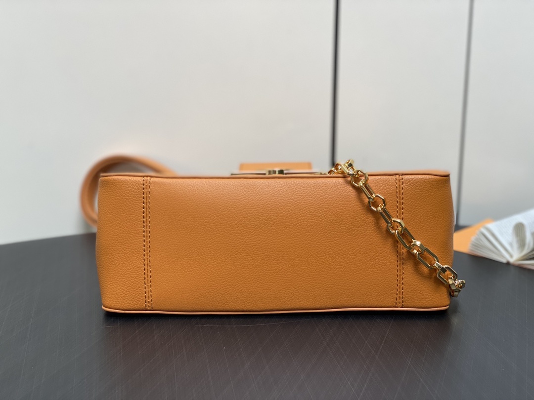 顶级原单M25209橙色全皮达芙妮系列DAUPHINESOFT中号手袋M25209黑色M25048橙色M