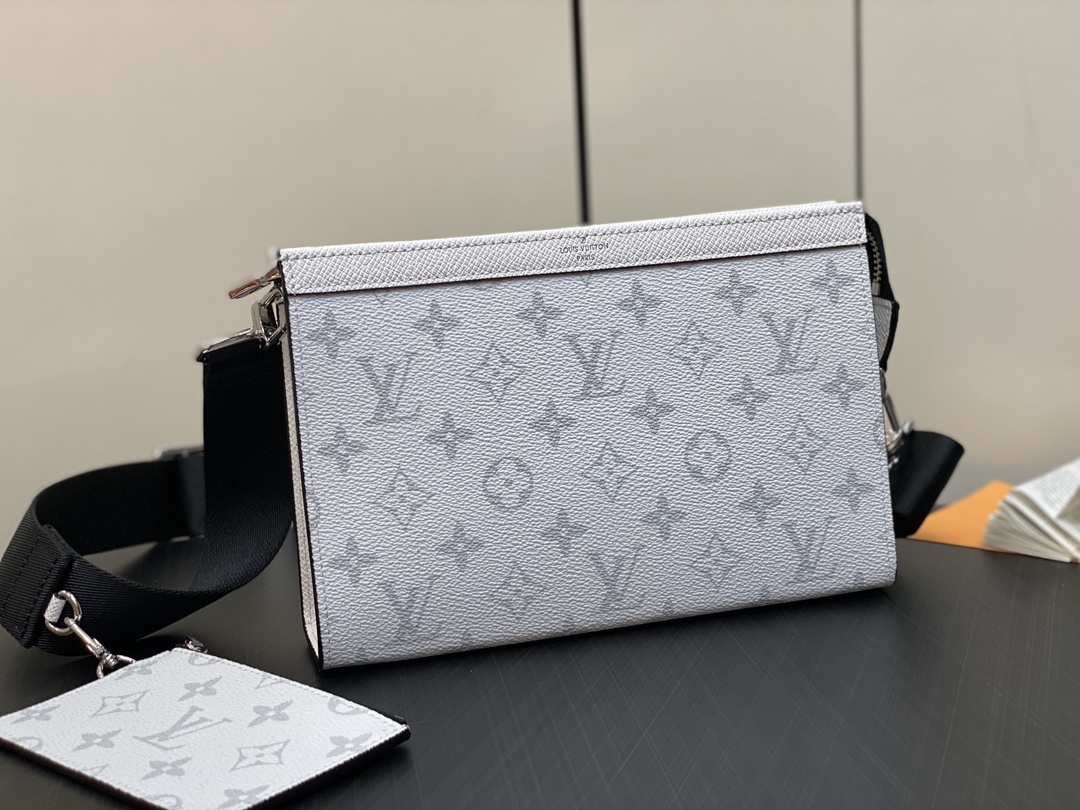 顶级原单M30935白色男包两件套系列AlphaWearable钱夹融合MonogramEclipse帆