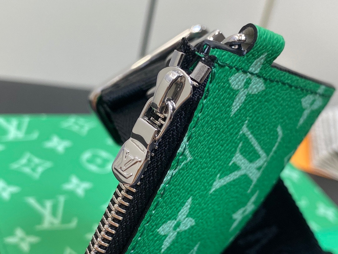 顶级原单M83099绿色男包两件套系列三件套GastonWearableWallet手袋脱胎于Poche