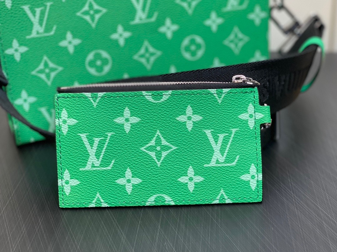 顶级原单M83099绿色男包两件套系列三件套GastonWearableWallet手袋脱胎于Poche