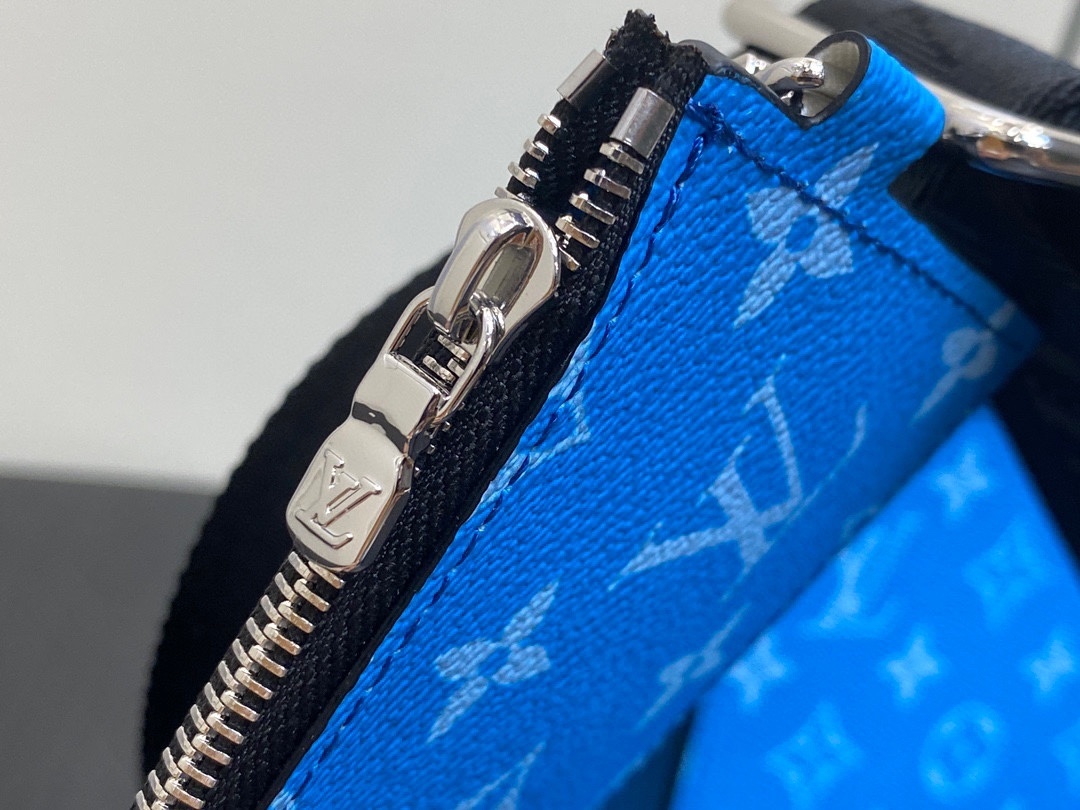 顶级原单M83099蓝色男包两件套系列三件套GastonWearableWallet手袋脱胎于Poche