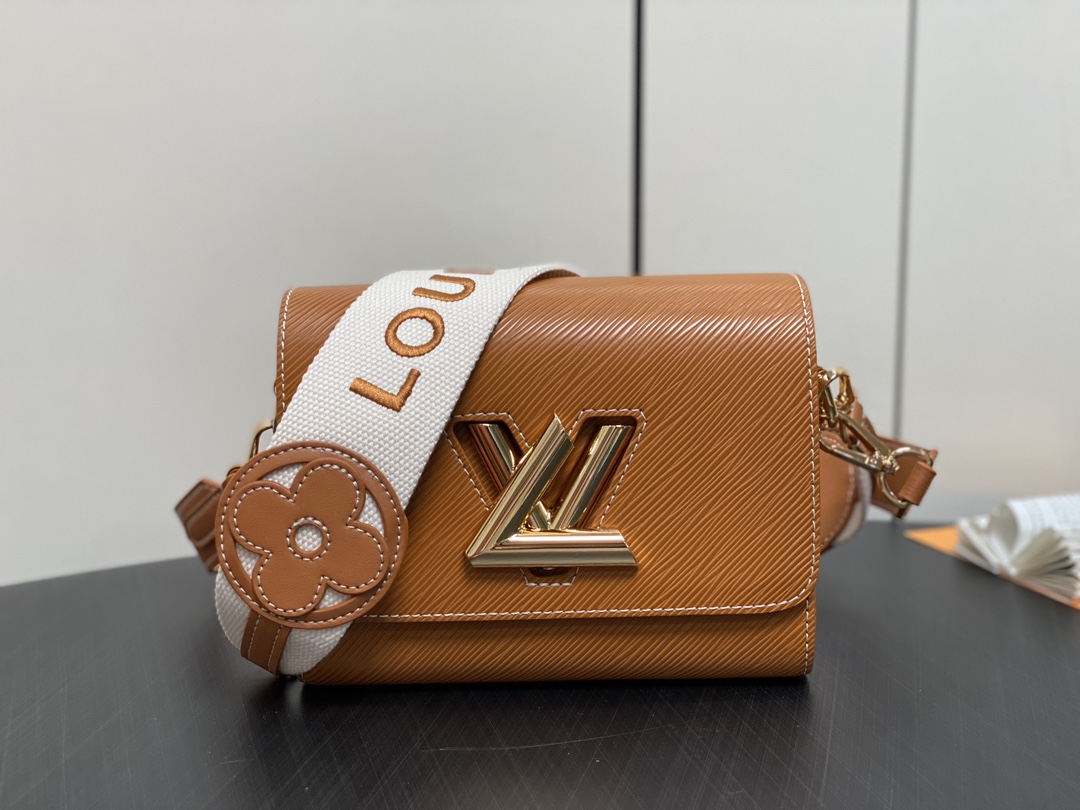 Louis Vuitton Bolsos de mano Caramelo Epi Tejidos LV Twist M24758