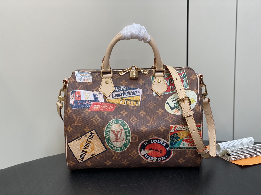 Louis Vuitton LV Speedy Borse Borsette Negozio online
 Monogram Canvas Tela Cotone Pelle bovina Lino Resina M47087