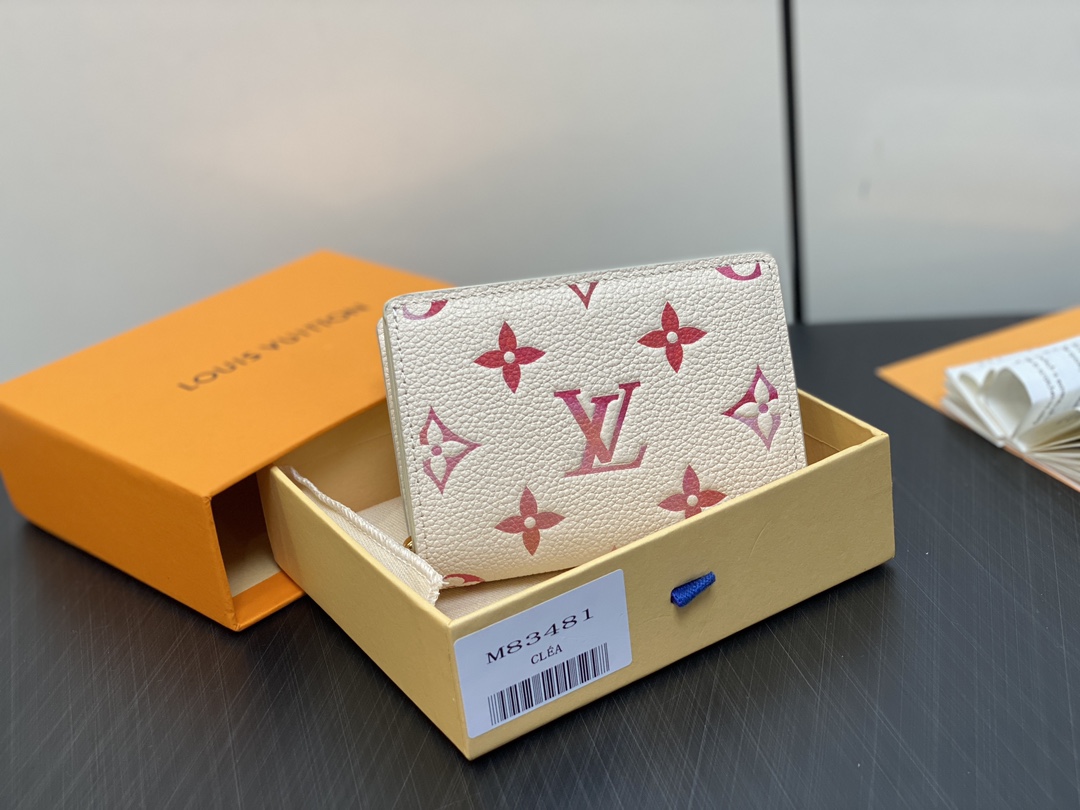 AAAAA+
 Louis Vuitton Portefeuille Nieuw 2024
 Empreinte​ Koeienhuid M83481