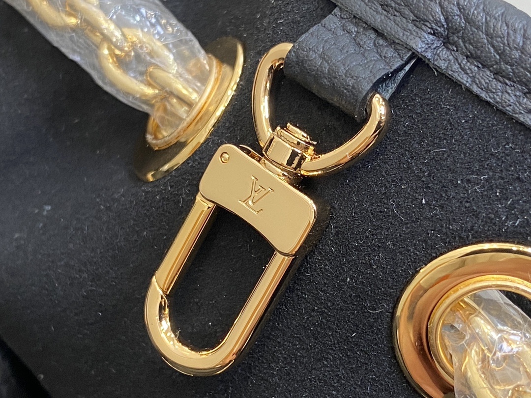 顶级原单M46545黑色压花变码芯片版全皮购物袋系列Bundle手袋47209黑色本款Bundle手袋出