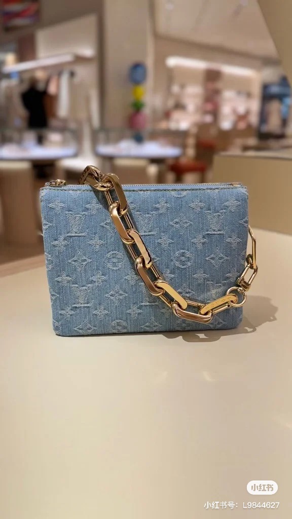 Louis Vuitton M11401 light blue denim authentic picture