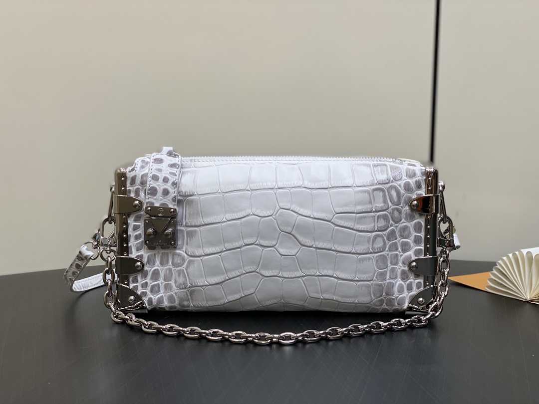 Replica di designer qualità perfetta
 Louis Vuitton Borse Borsette Bianco Pelle bovina Catene M25445