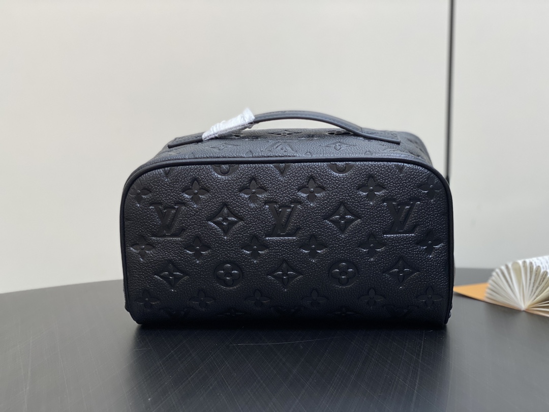 顶级原单M11750黑色全皮压花洗漱包手拿包系列TOILETRYBAG盥洗袋ToiletryBag2Co