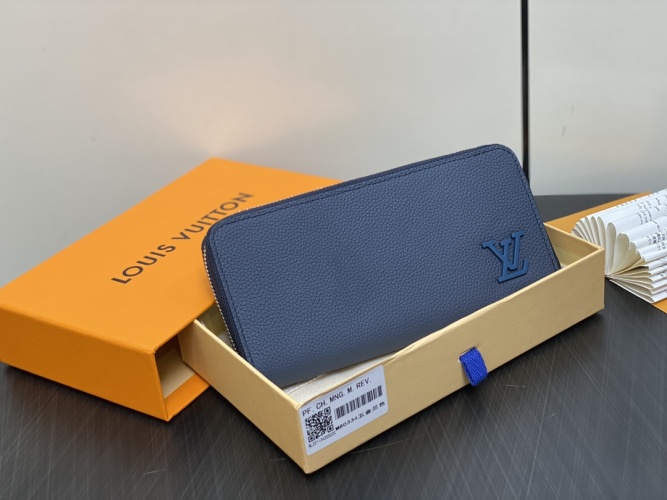 Louis Vuitton Zippy Wallet Monogram Eclipse Blue Leather Zip Around 1 Louis Vuitton Zippy Wallet Monogram Eclipse Blue Leather Zip Around