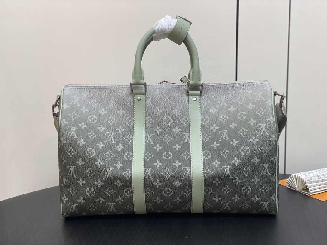 Louis Vuitton Keepall Bandoulière 45 Monogram Green 45 travel