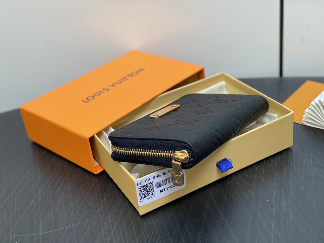 Louis Vuitton Black Monogram Empreinte Leather Margot Wallet 5 i1731399582 2770 1
