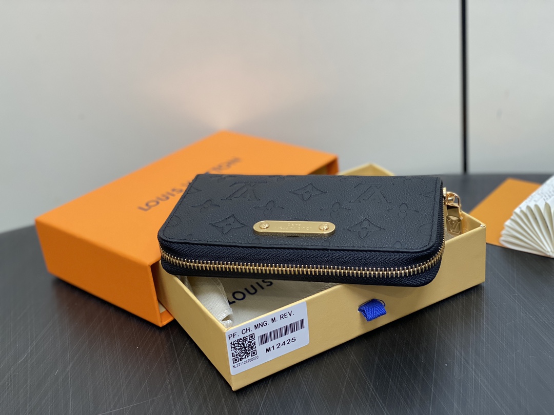 Louis Vuitton Black Monogram Empreinte Leather Margot Wallet 6 i1731399582 8152 7