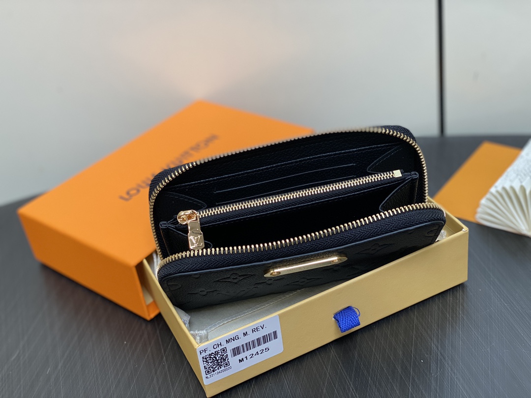 Louis Vuitton Black Monogram Empreinte Leather Margot Wallet 10 i1731399582 985 0