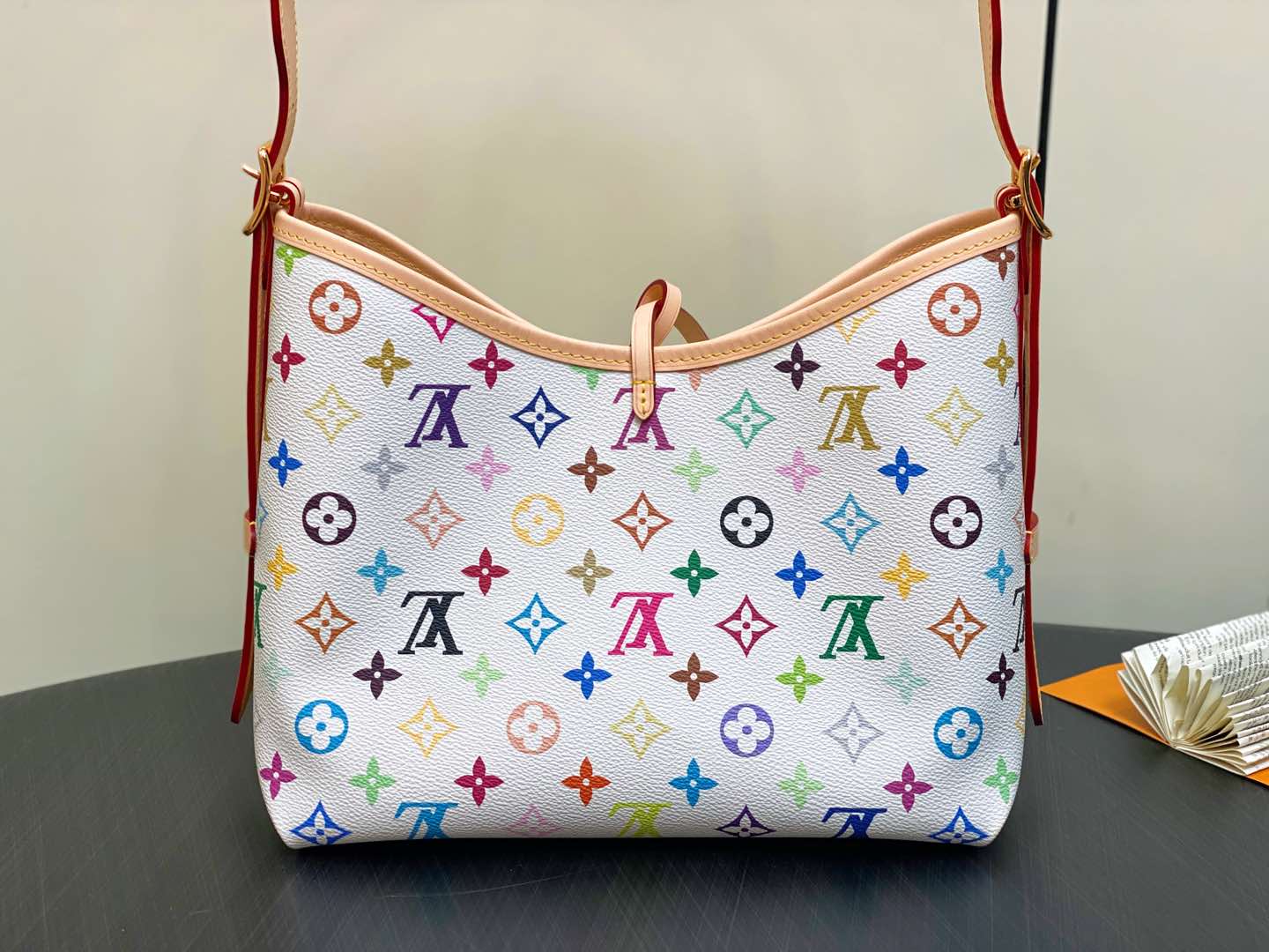 【顶级原单】M13661白彩 购物袋系列 CarryAll 小号手袋 2025村上隆联名CarryAll