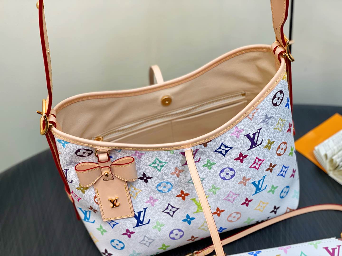 【顶级原单】M13661白彩 购物袋系列 CarryAll 小号手袋 2025村上隆联名CarryAll