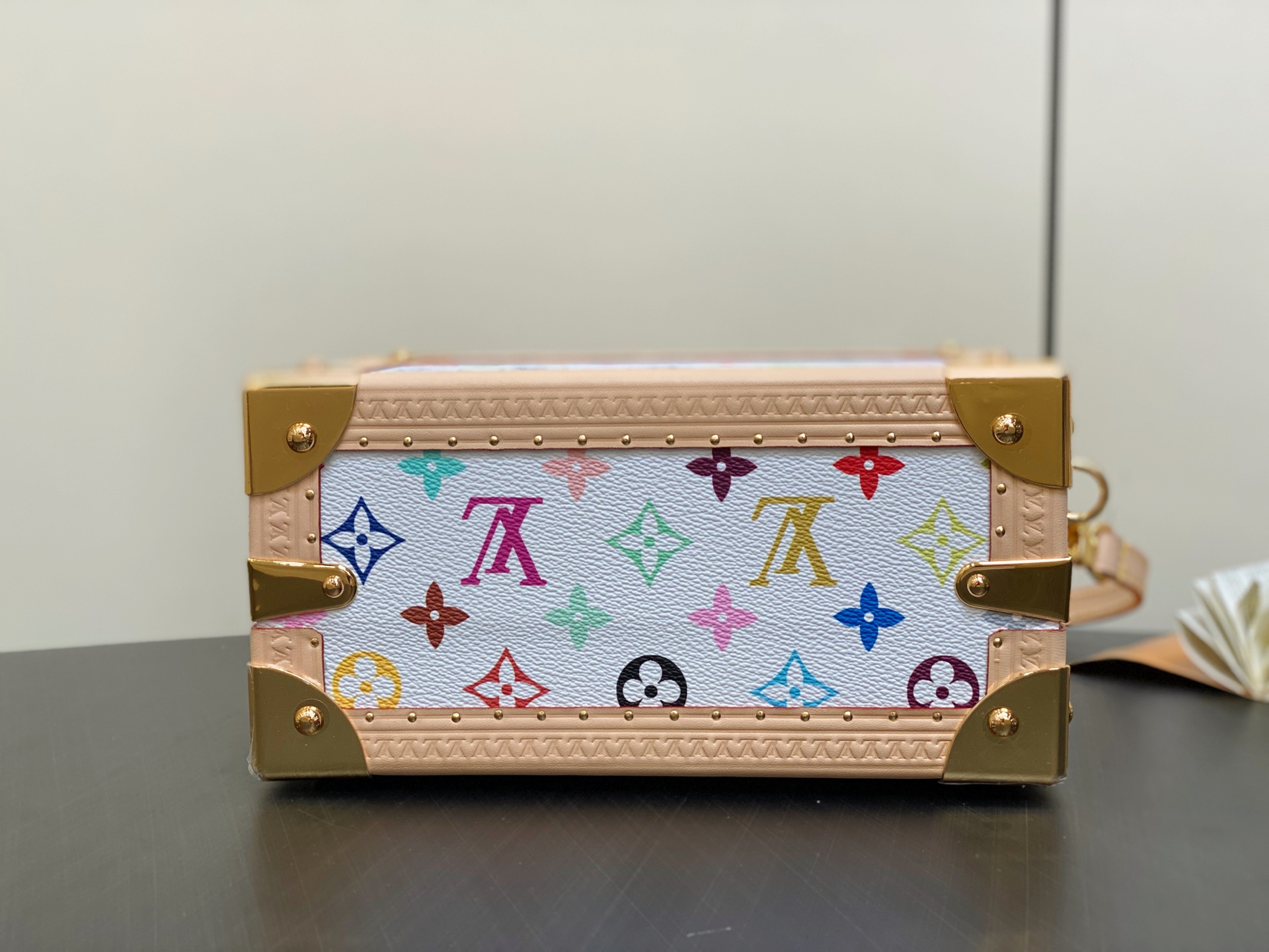 【顶级原单】M13125白彩 盒子包箱子 New LV x TM 小型手提箱 路易威登x村上隆系列每个产