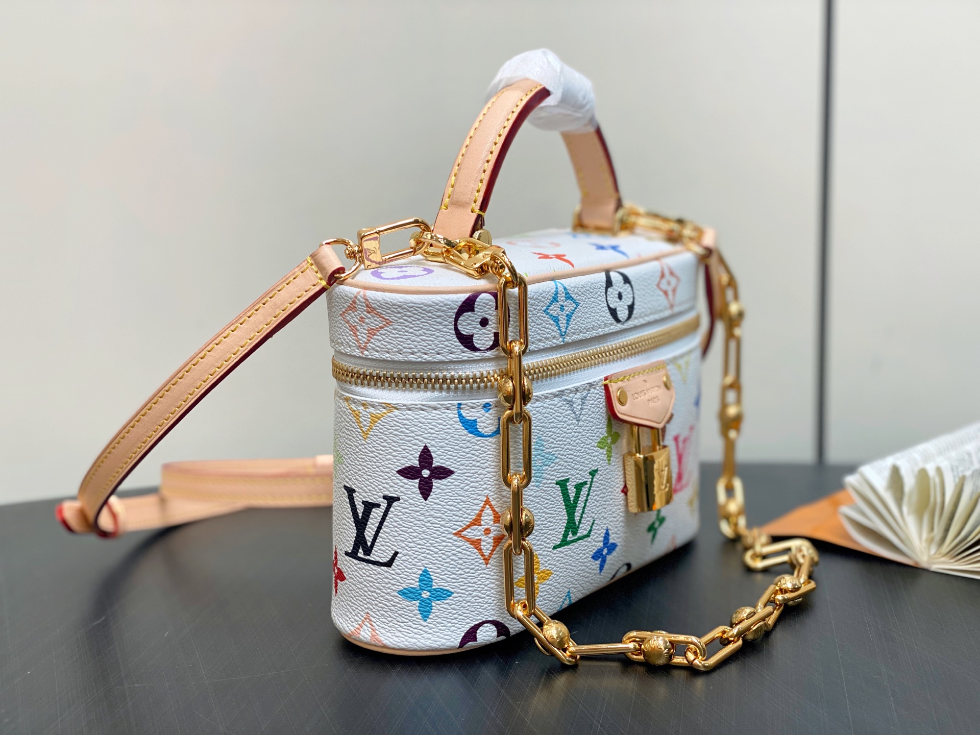 Louis Vuitton X TM Vanity Chain Pouch Handbag Monogram Coated Canvas 4 i1740044207666 7174 0 2