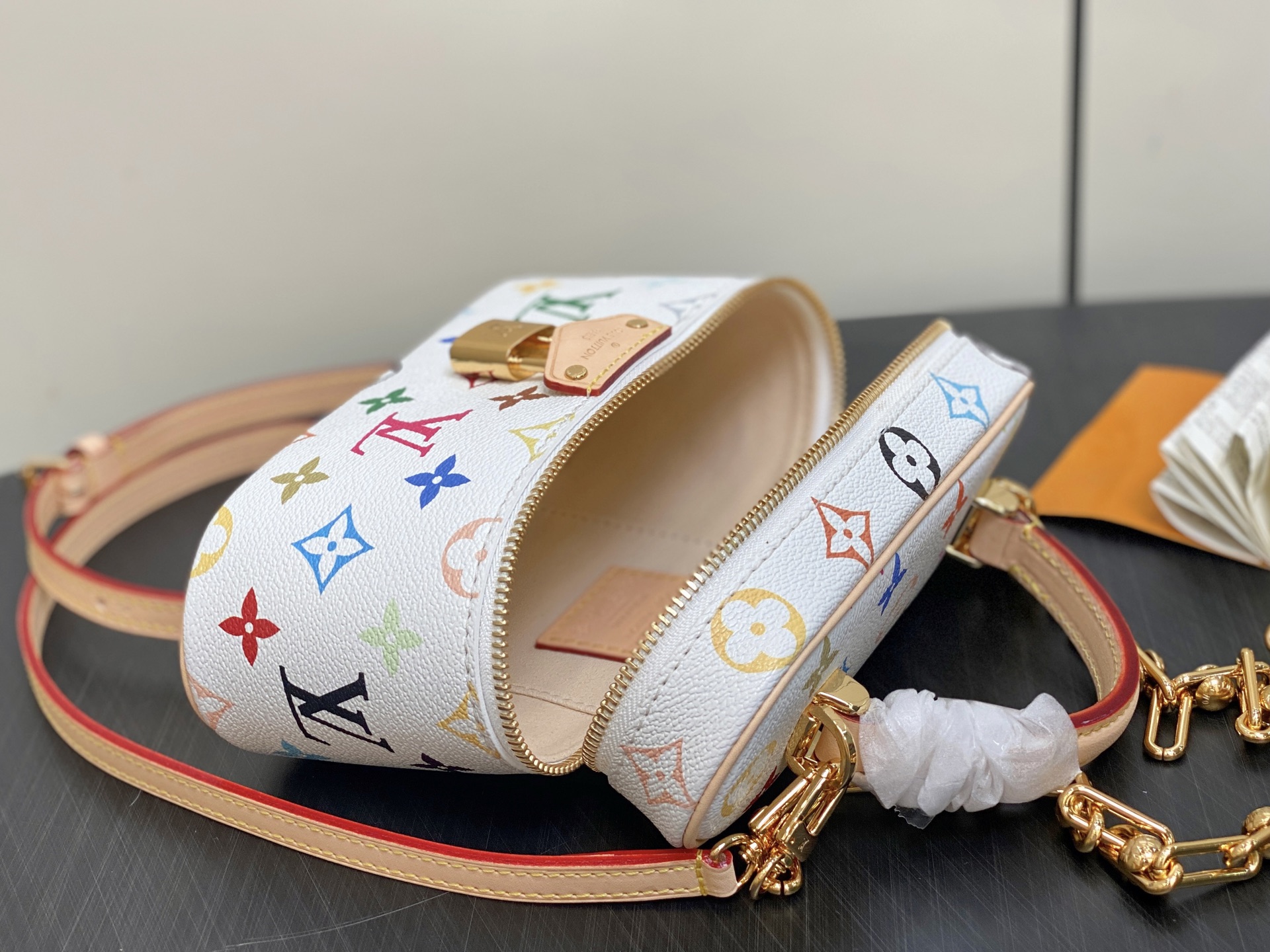 Louis Vuitton X TM Vanity Chain Pouch Handbag Monogram Coated Canvas 14 i1740044211800 6651 0 12