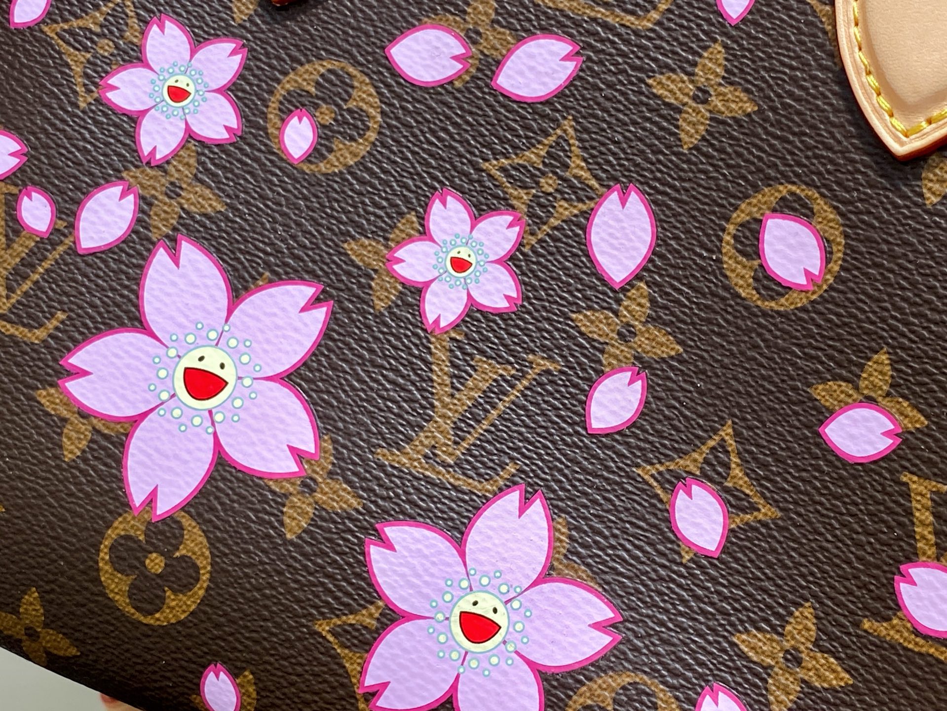 【顶级原单】M13269老花 樱花/村上隆 四方包 OnTheGo 小号手袋 本款 OnTheGo Jh