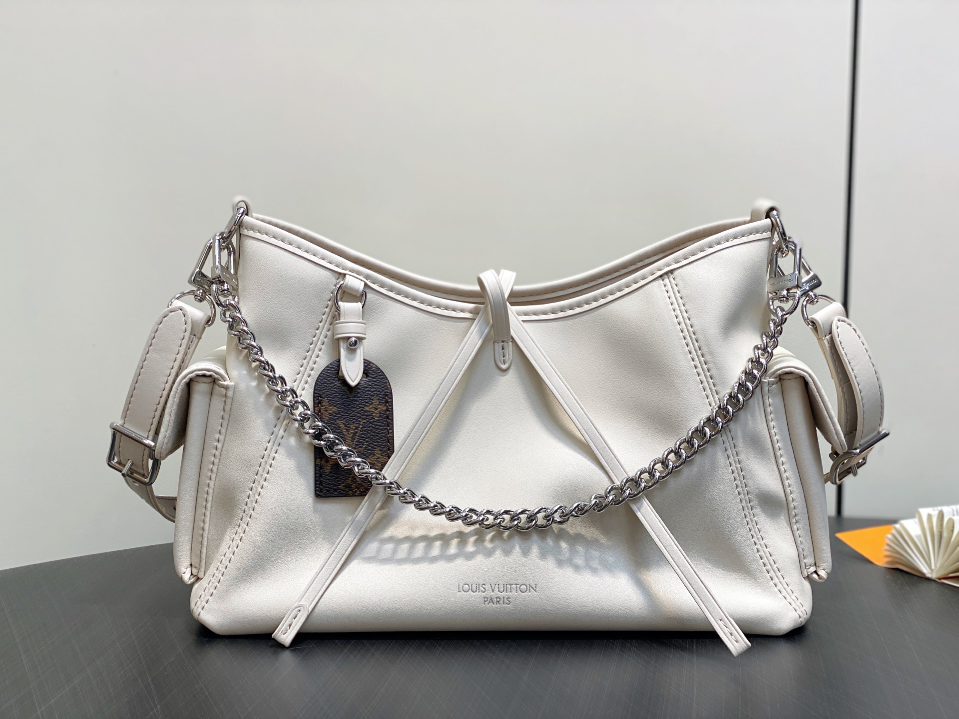 【顶级原单】M12919奶白色 全皮购物袋 CARRYALL CARGO 小号手袋 m12919 奶白色