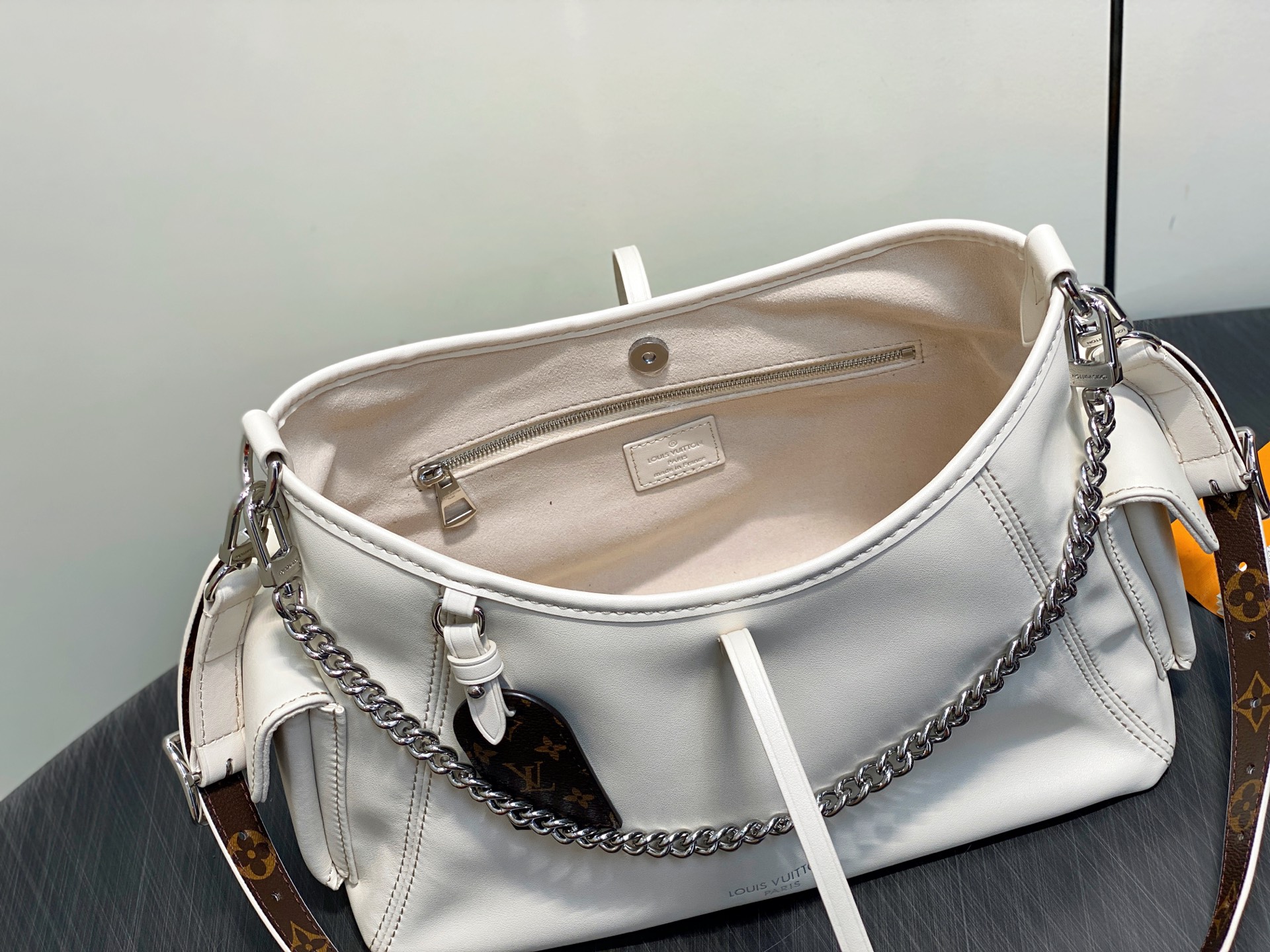 【顶级原单】M12919奶白色 全皮购物袋 CARRYALL CARGO 小号手袋 m12919 奶白色