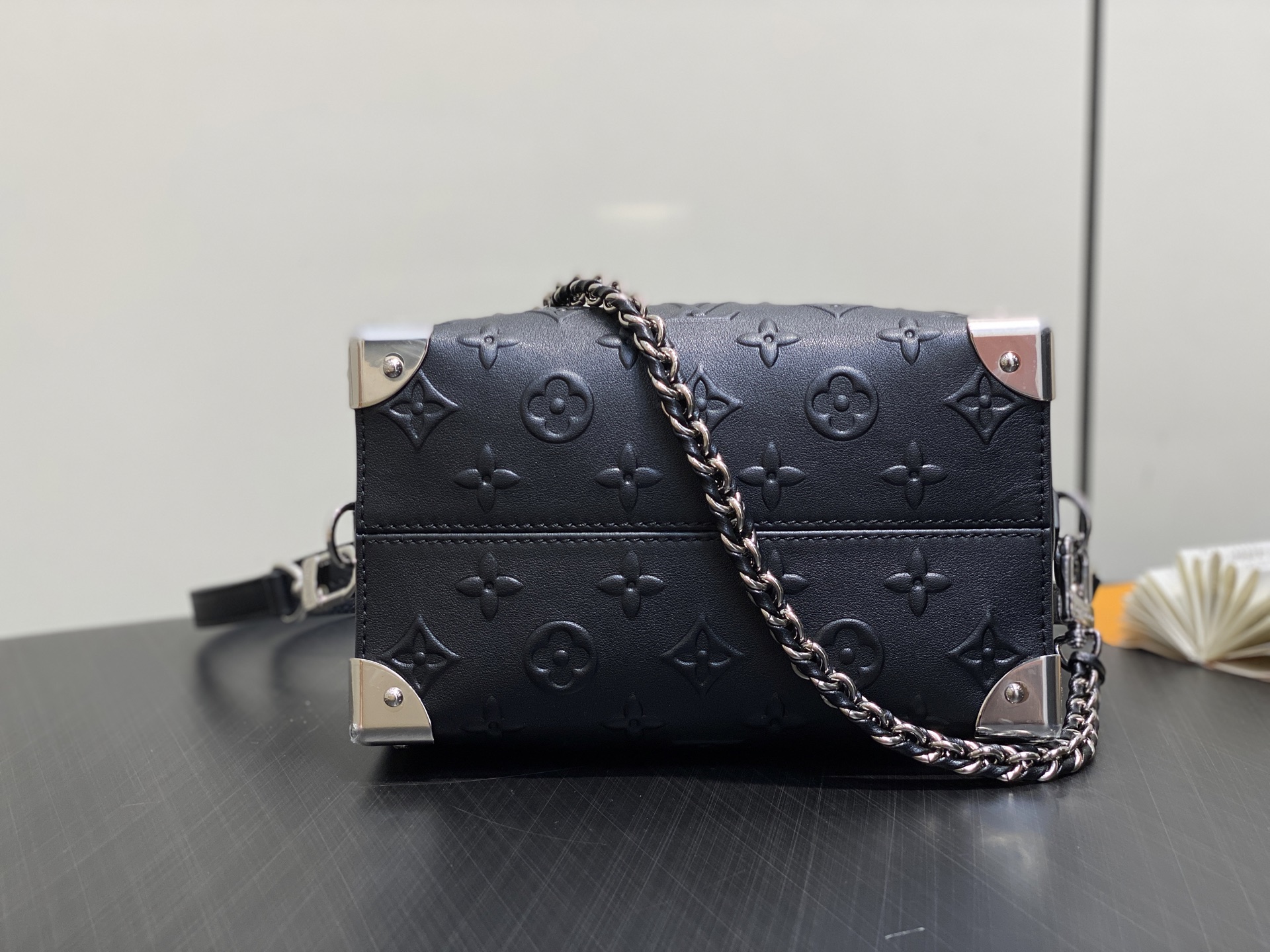 【顶级原单】M14575黑色 全皮speedy枕头包 SPEEDY TRUNK 20 手袋 Monogr