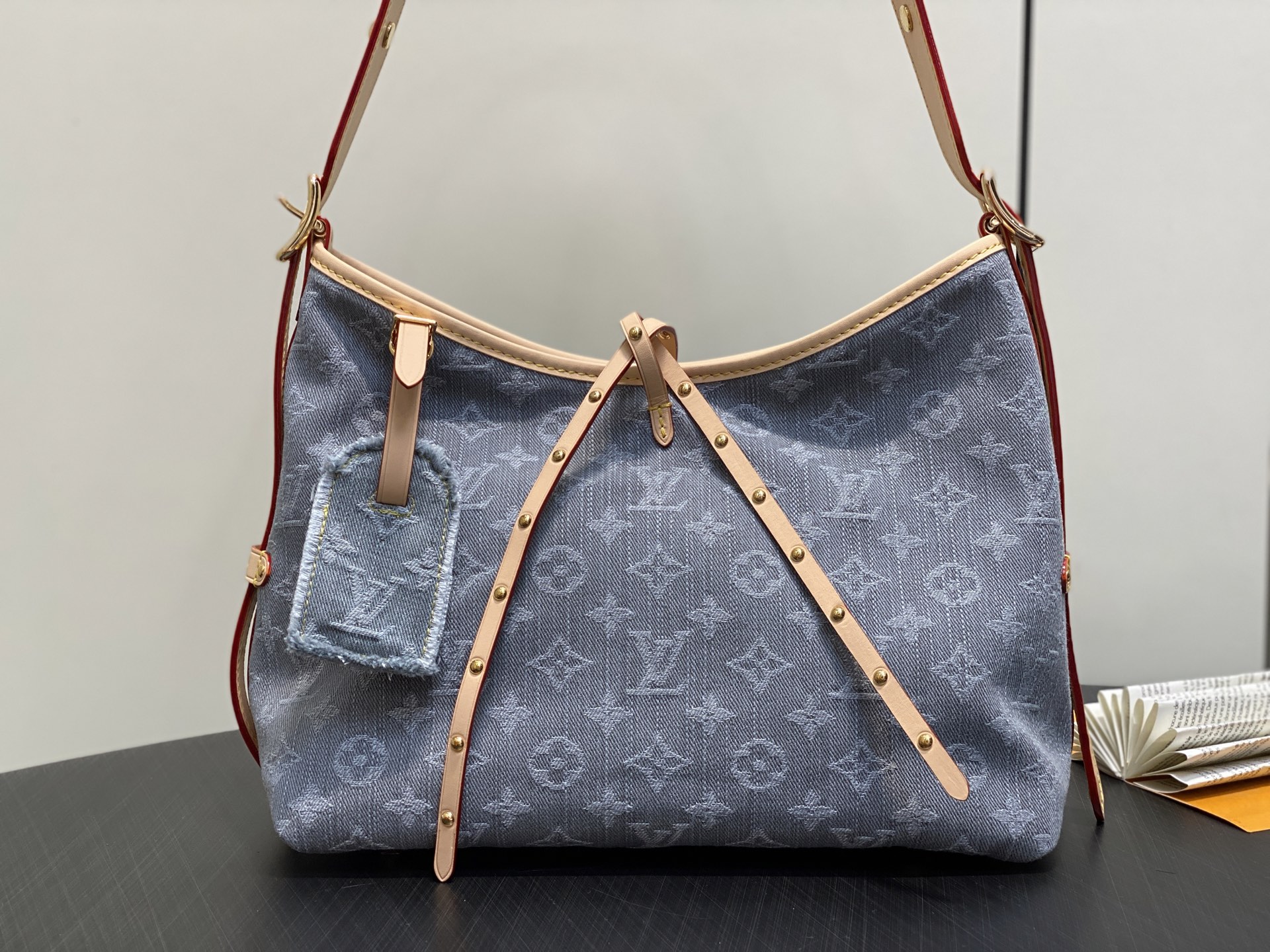 【顶级原单】M13289灰色 牛仔购物袋 CARRYALL 小号手袋 本款 CarryAll Yx中号手