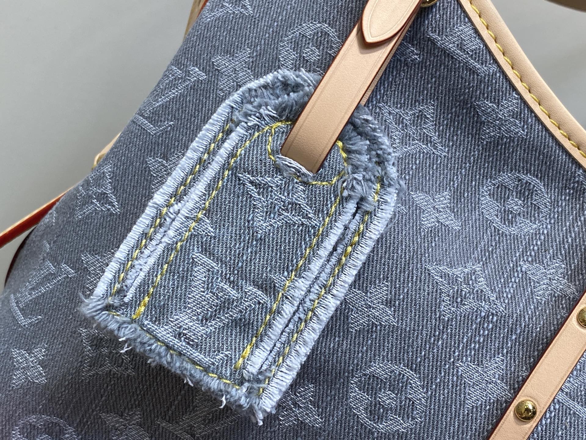 【顶级原单】M13289灰色 牛仔购物袋 CARRYALL 小号手袋 本款 CarryAll Yx中号手