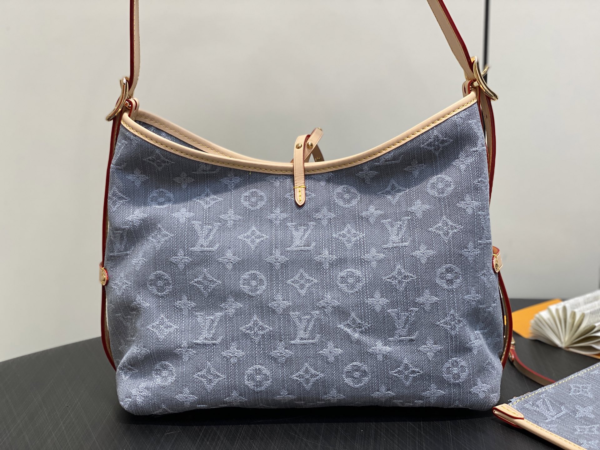【顶级原单】M13289灰色 牛仔购物袋 CARRYALL 小号手袋 本款 CarryAll Yx中号手