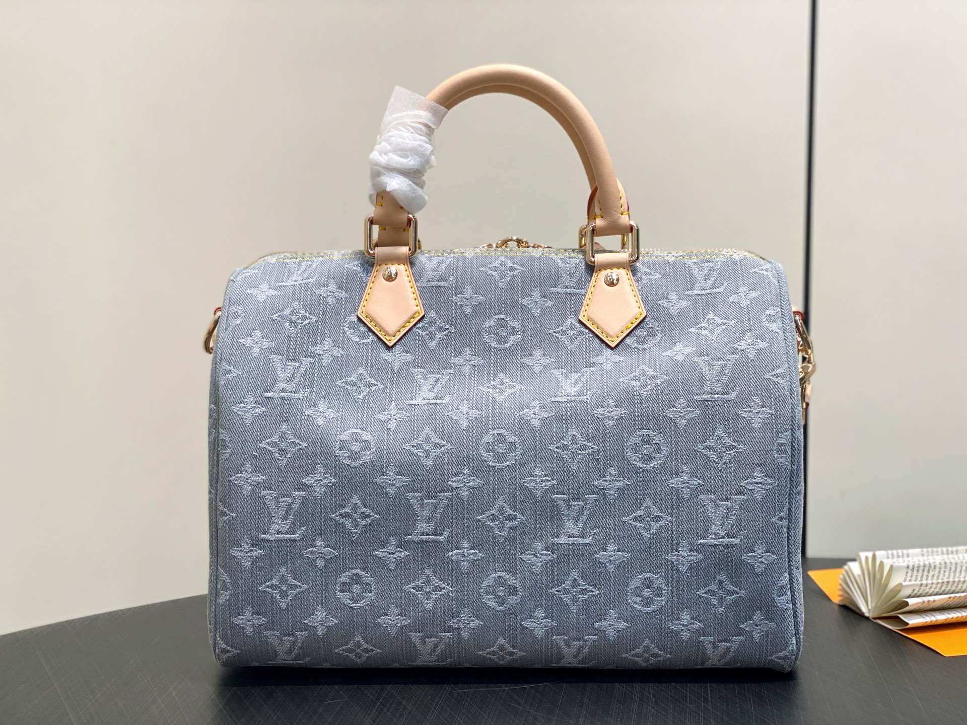 【顶级原单】M13344灰色 牛仔speedy枕头包 SPEEDY SOFT 30 手袋 本款 Spee