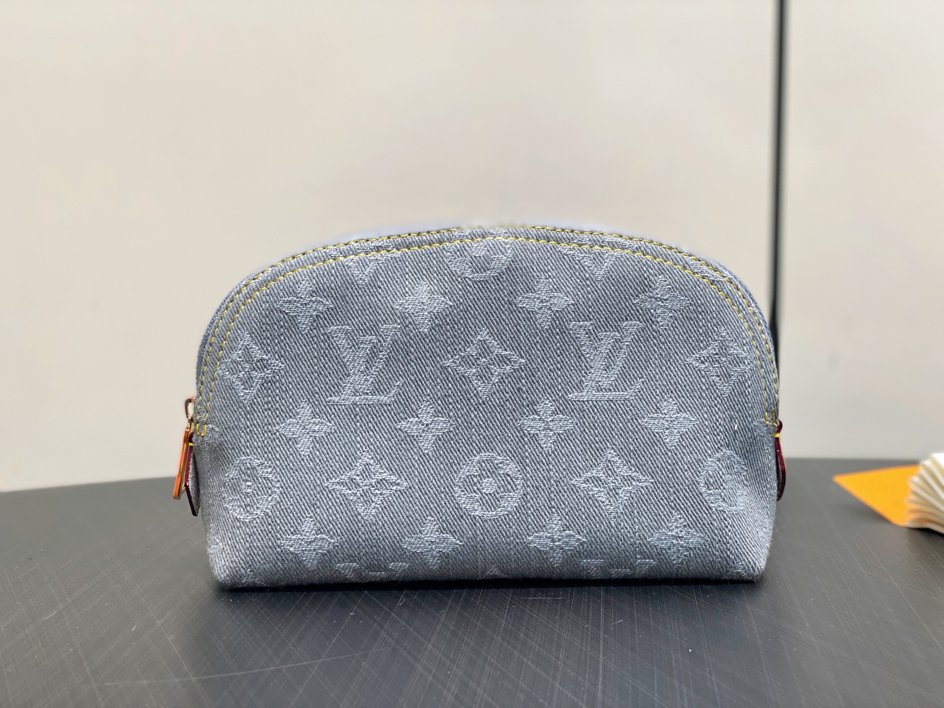 【顶级原单】M13751灰色丹宁牛仔 变码芯片版化妆包 POCHETTE COSMÉTIQUE 化妆包 