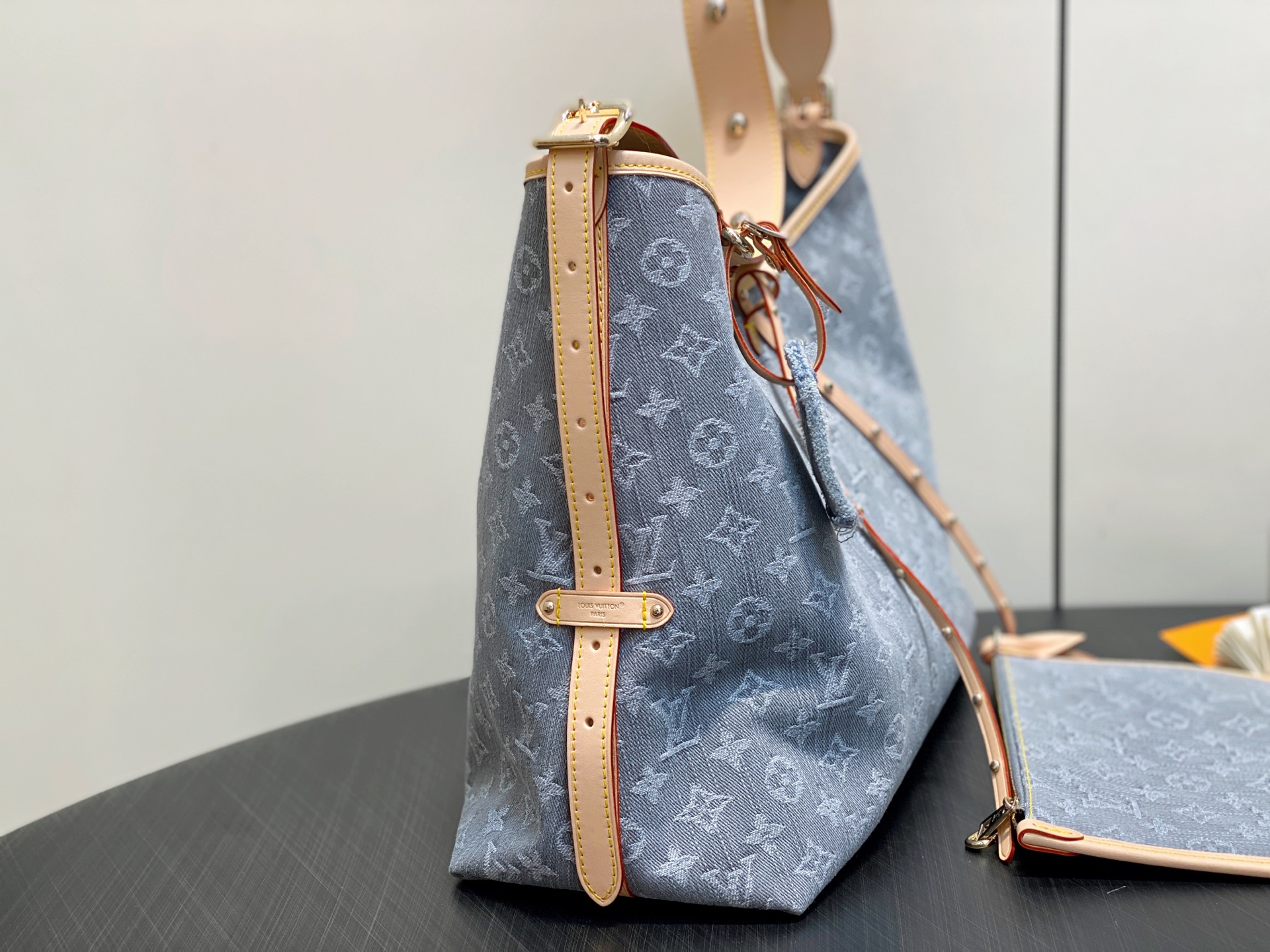 【顶级原单】M13289灰色 牛仔购物袋 CARRYALL 中号手袋 本款 CarryAll Yx中号手