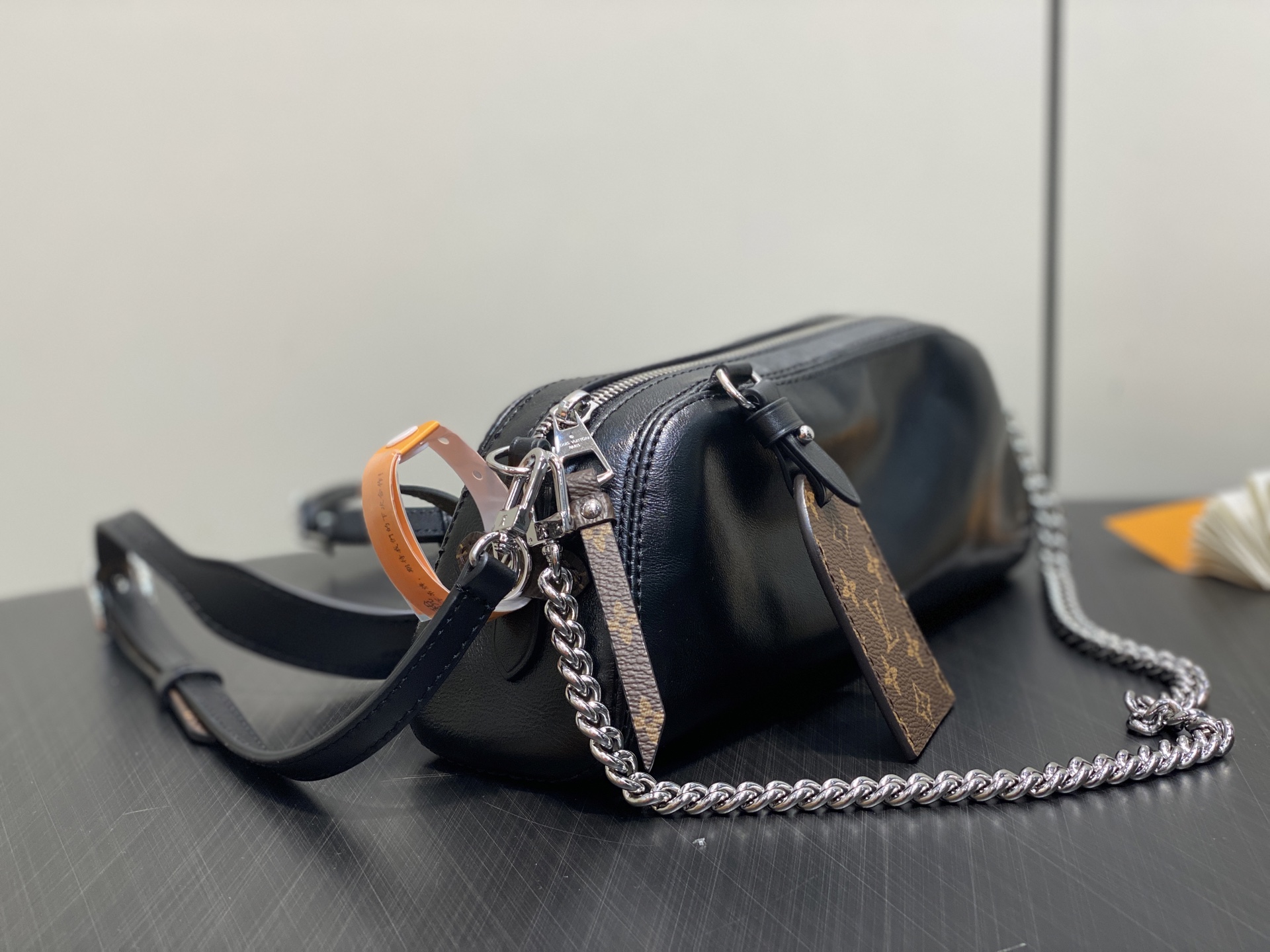 【顶级原单】M14544黑色 全皮链条包 POCHETTE VIBE 手袋 本款 Pochette Vi