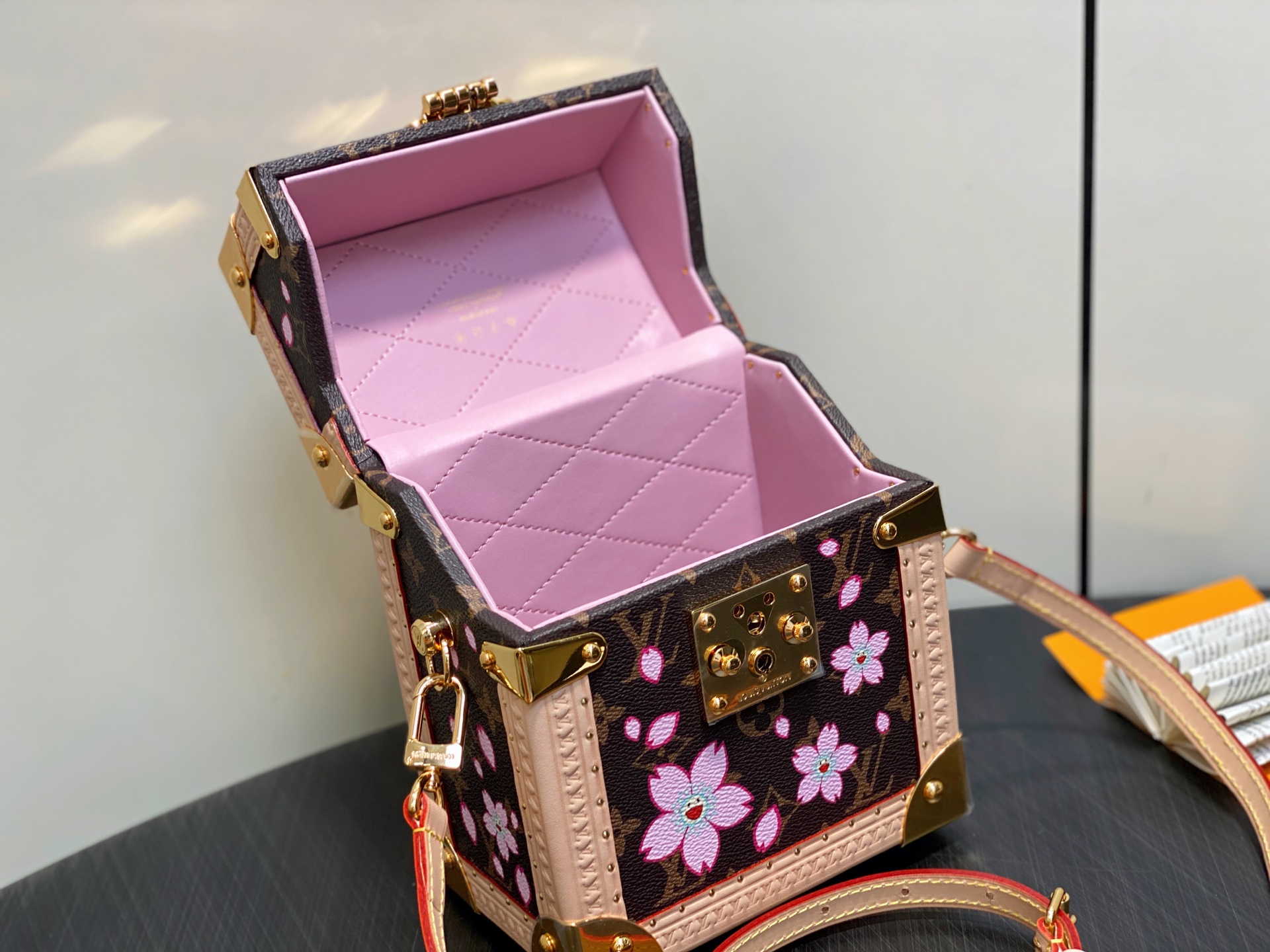 【顶级原单】M10079老花 樱花盒子包箱子 The Camera Box 硬箱相机盒 M14173 小