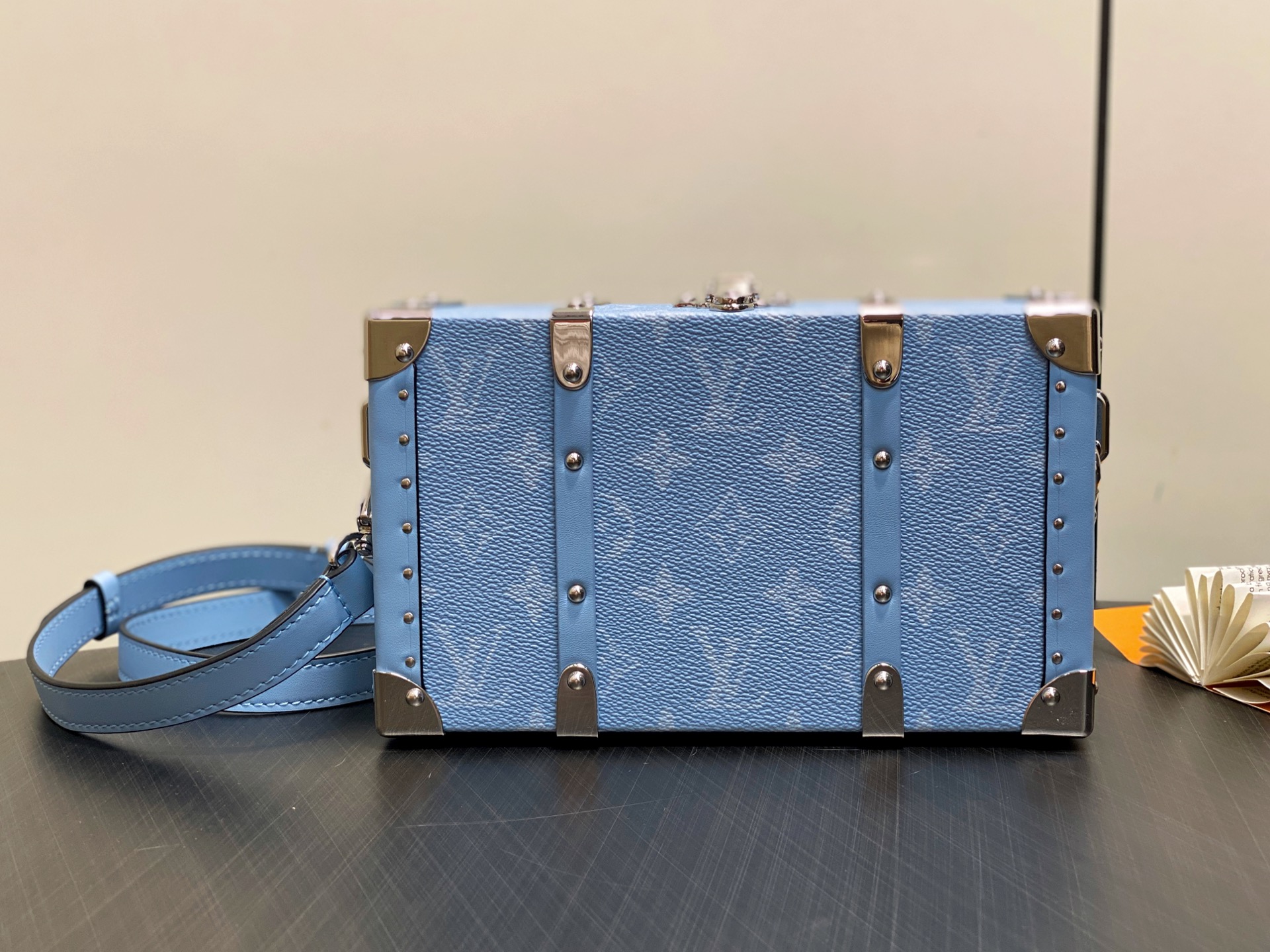 【顶级原单】M13562浅蓝花 盒子包箱子WALLET TRUNK TAIGARAMA 手袋 本款 Wa