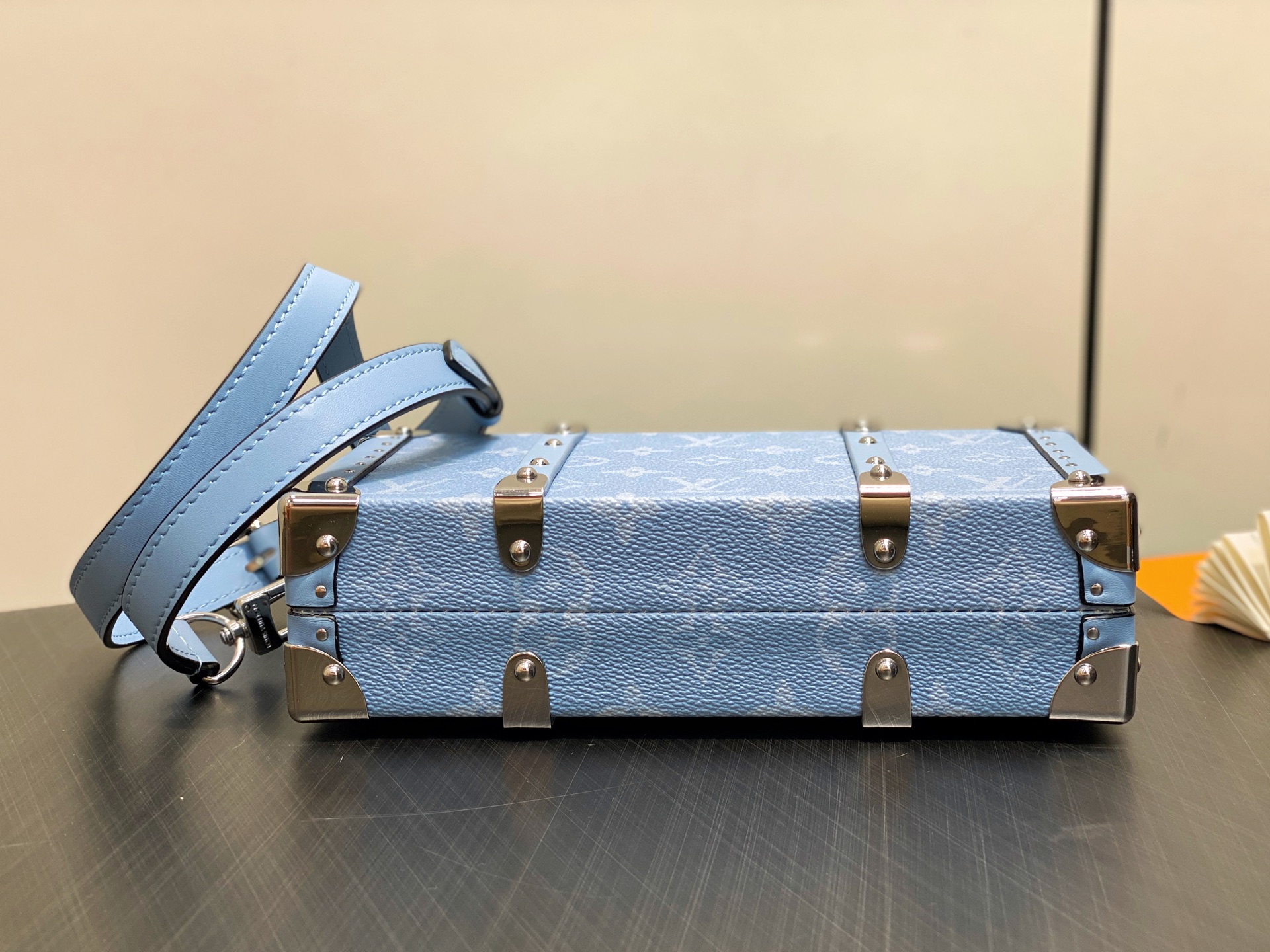 【顶级原单】M13562浅蓝花 盒子包箱子WALLET TRUNK TAIGARAMA 手袋 本款 Wa