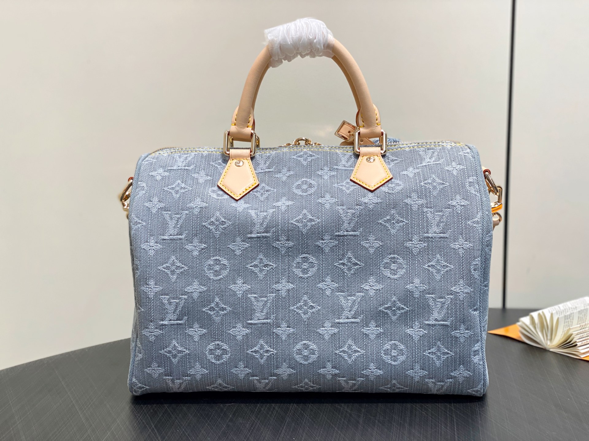 【顶级原单】M13344灰色 牛仔speedy枕头包 SPEEDY SOFT 30 手袋 本款 Spee