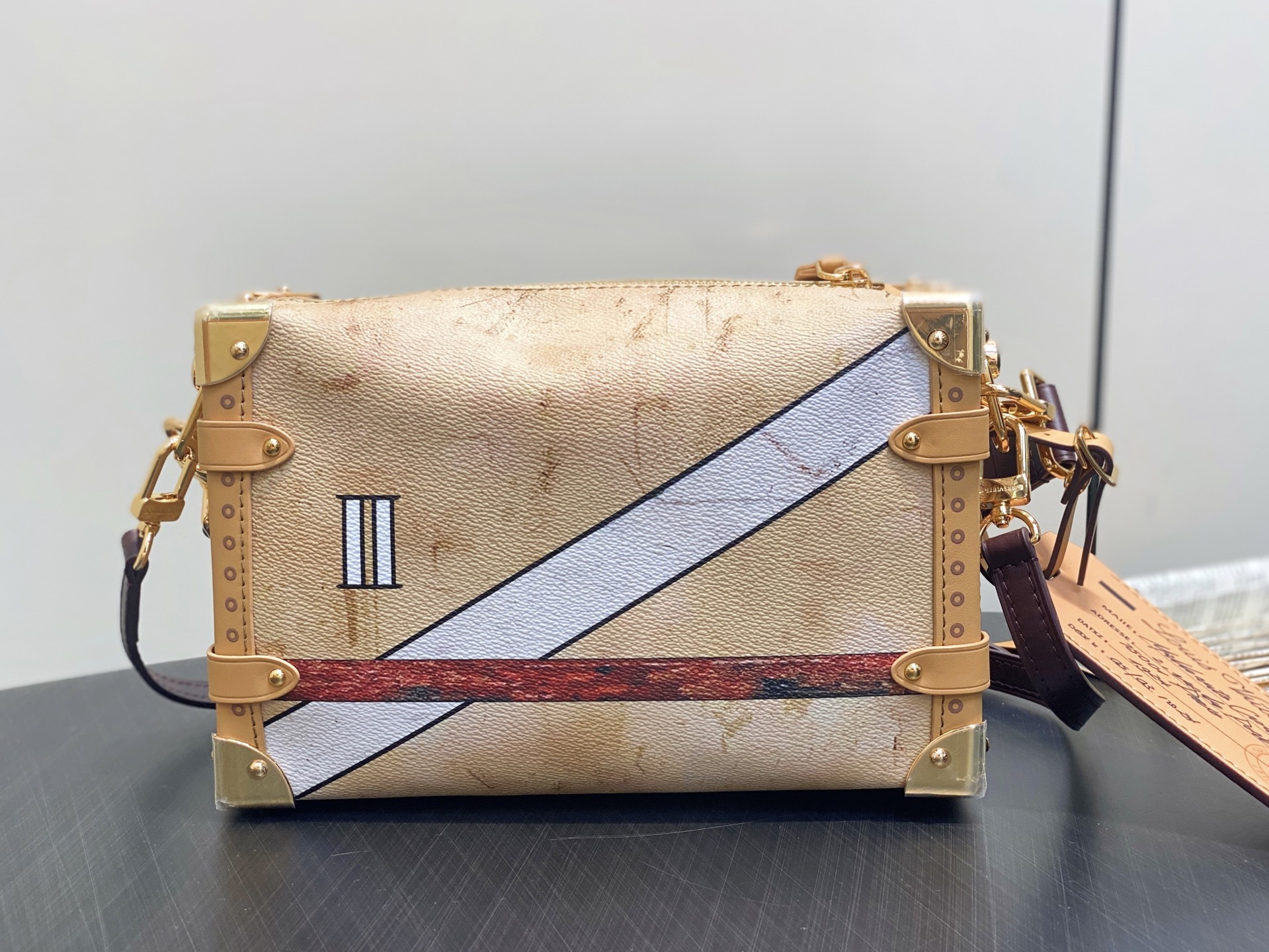 【顶级原单】M12480印花 谷爱凌款软盒子 SIDE TRUNK 中号手袋 2024 秋冬时装秀采用摩