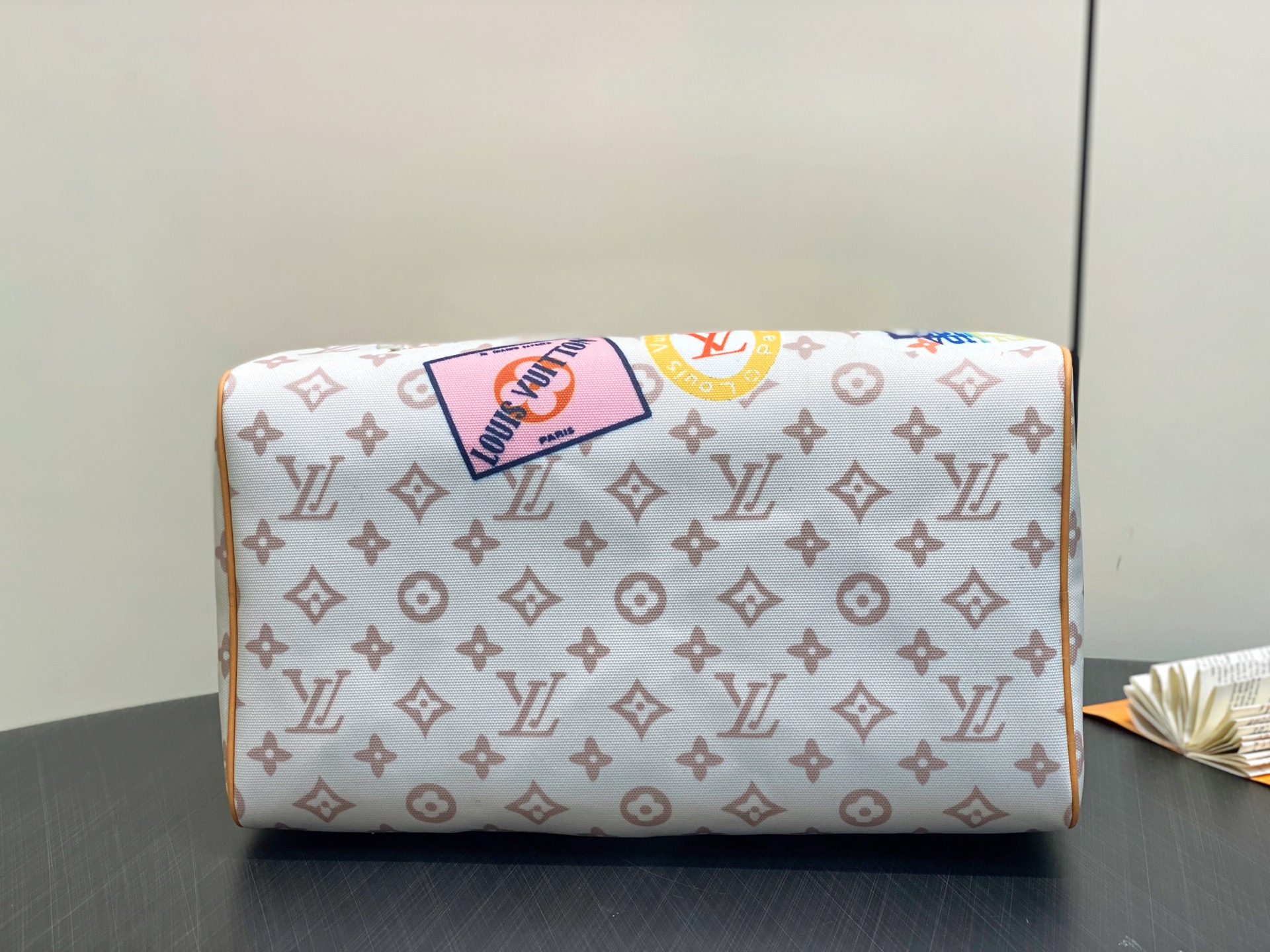 【顶级原单】M14587白色徽章 枕头包speedy Speedy Soft 30手袋 本款 Speed