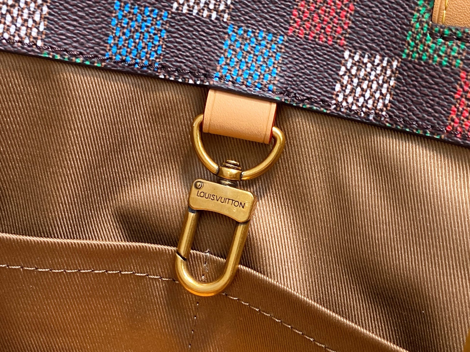 【顶级原单】M00192彩色格子 购物袋四方包 Shopper Tote手袋 作为LVPackaging