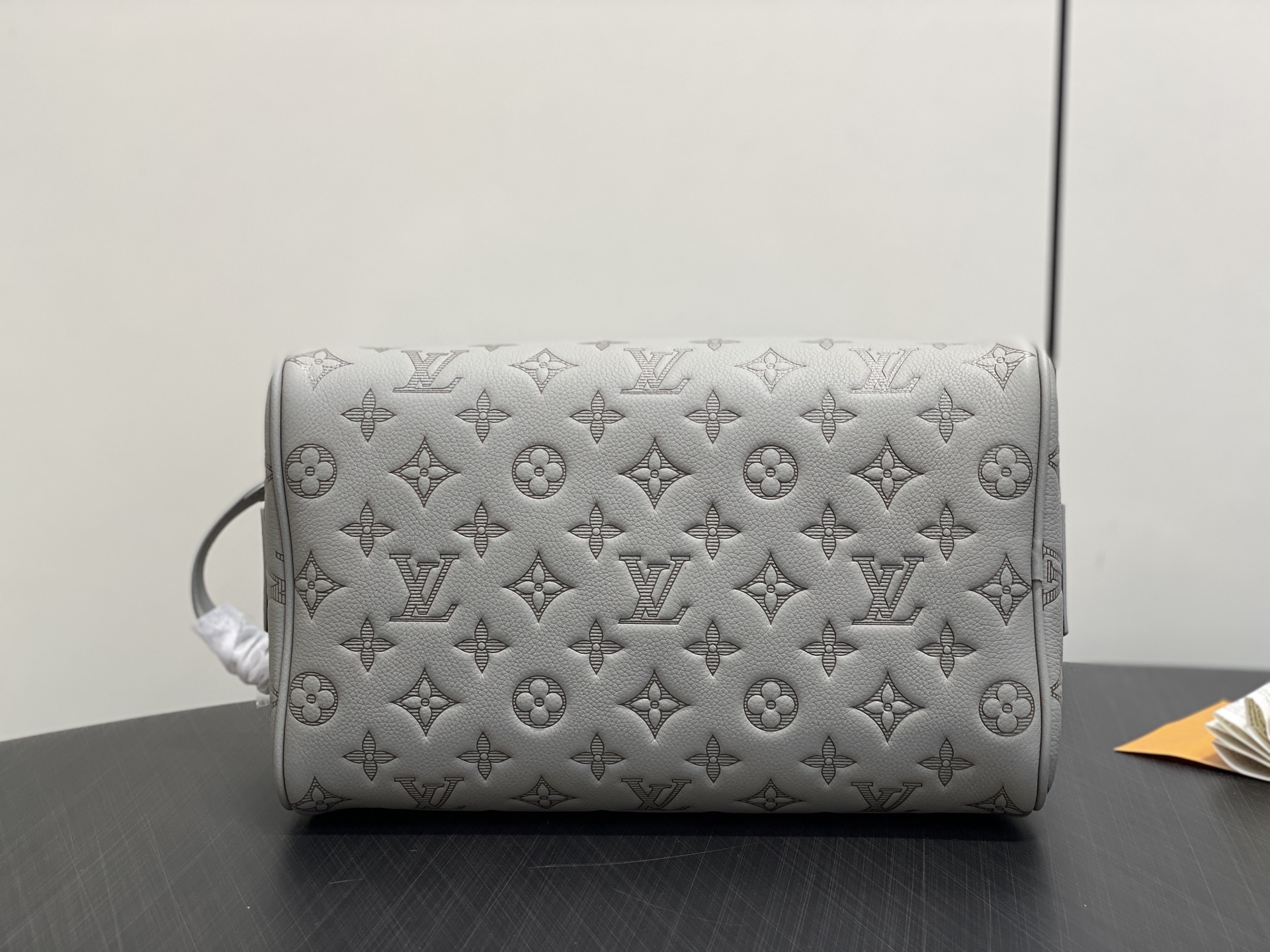 【顶级原单】M14485灰色 全皮压花洗漱包 Dopp Kit 盥洗袋 M14885浅蓝 M14843深