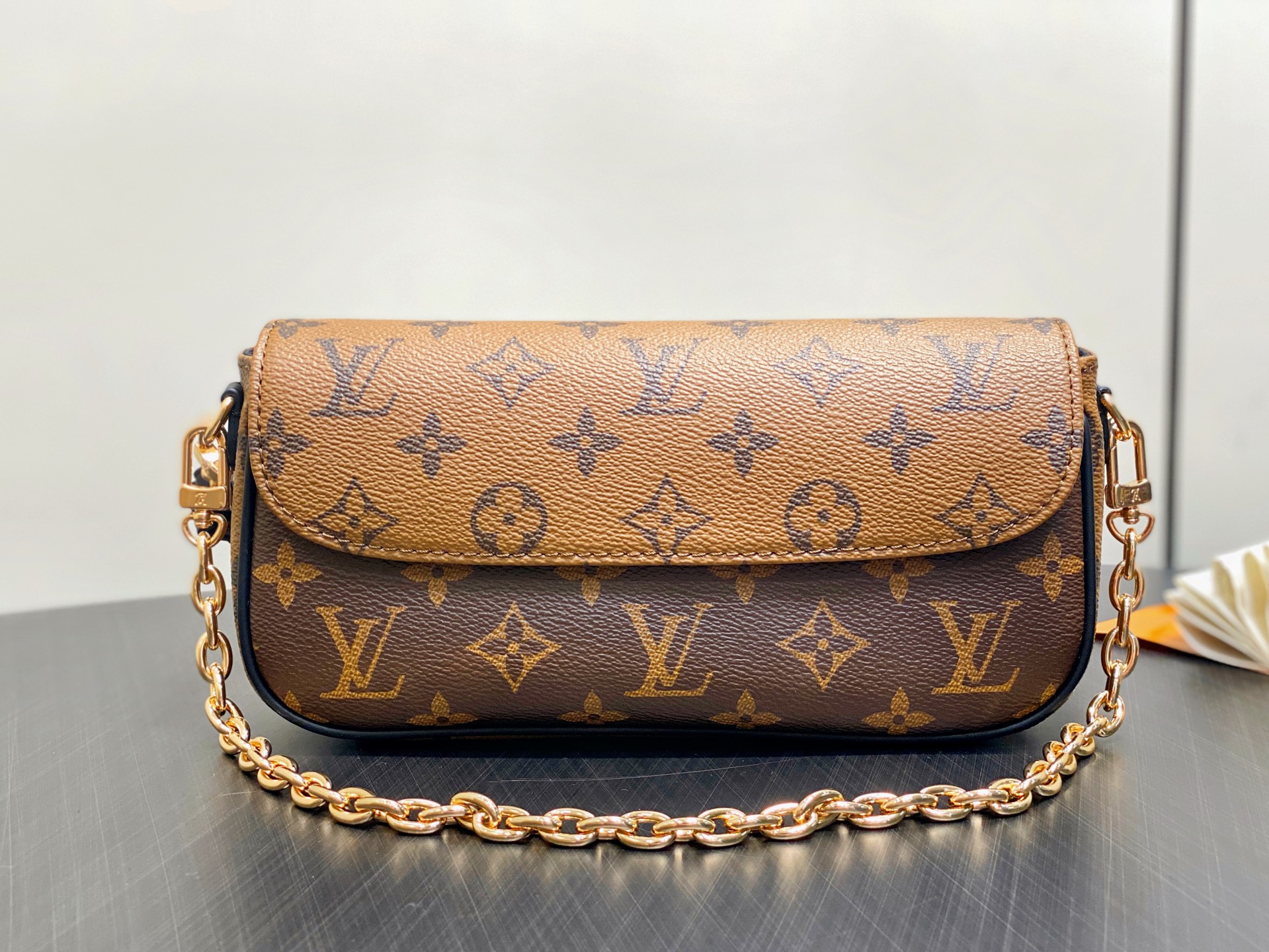 【顶级原单】M26587黄花 链条包系列 Wallet On Chain Ivy 手袋 M81911老花