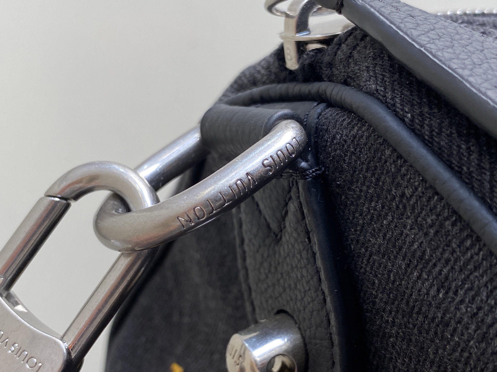 Louis Vuitton Speedy 40 Bandouliere Black Denim Multicolor Monogram 40cm travel
