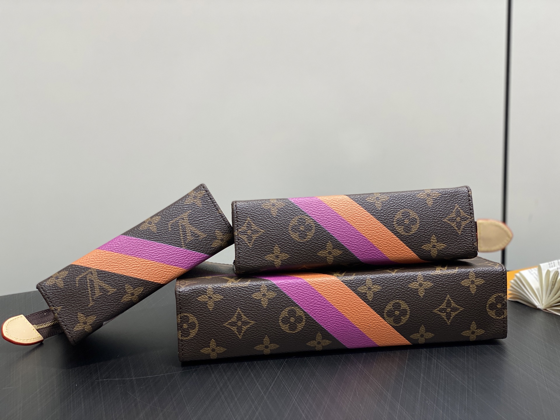 Louis Vuitton Trio Pouch Monogram Eclipse Standard everyday