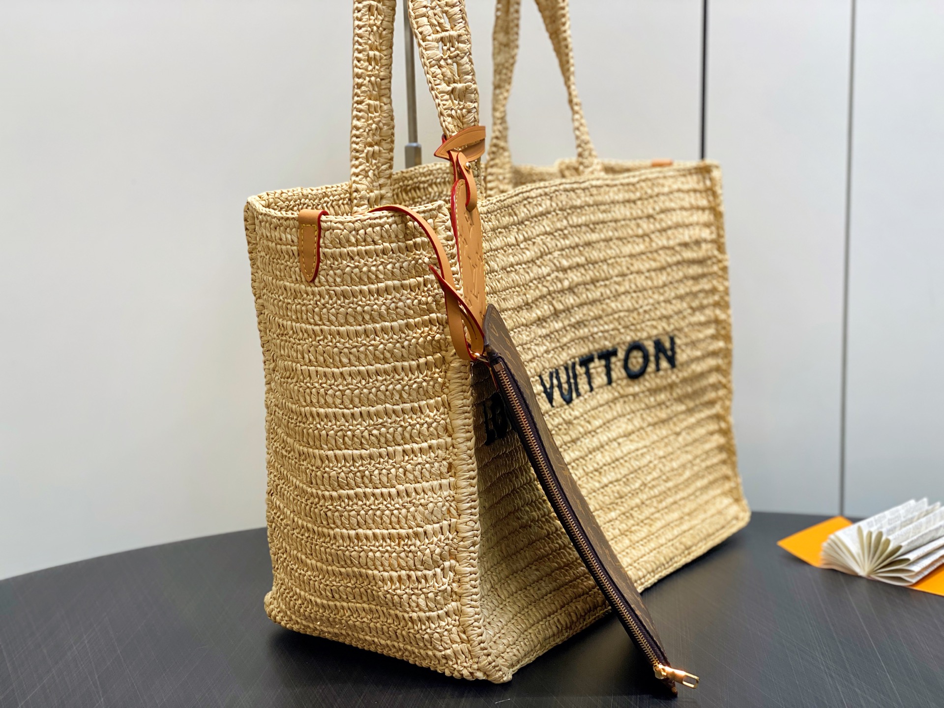 Louis Vuitton Shopper Tote Bag - Raffia, Medium, Summer Collection 5 i1748103940691 5380 0 3